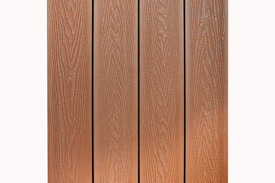 Savadeck Natur 5 Terracotta WPC deske – prikaz razporeda desk in površinske strukture
